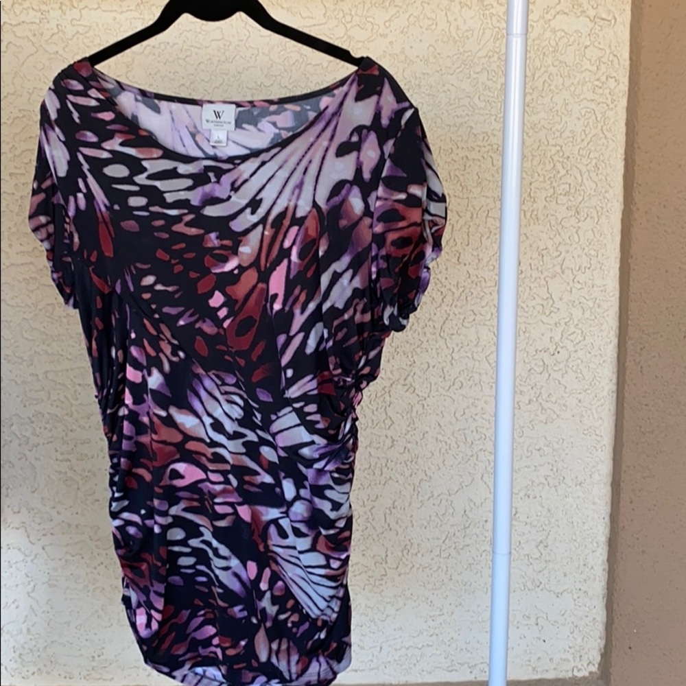 Worthington fitted, ruched blouse